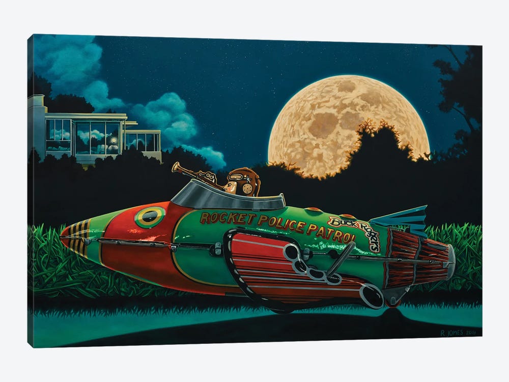 Moon Patrol by Ross Jones 1-piece Art Print