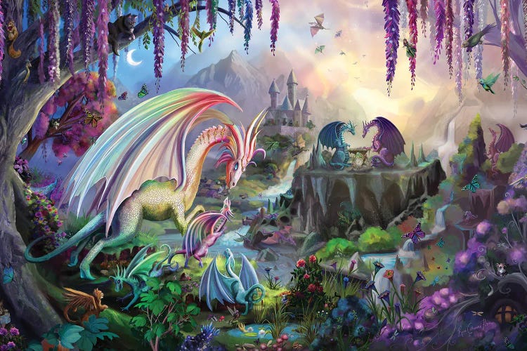 Dragon Valley by Rose Khan wall art