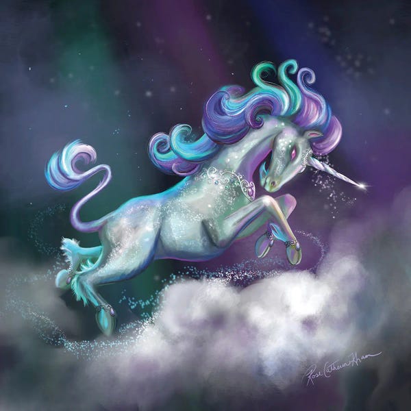 Rose Khan: Galaxy Unicorn by Rose Khan