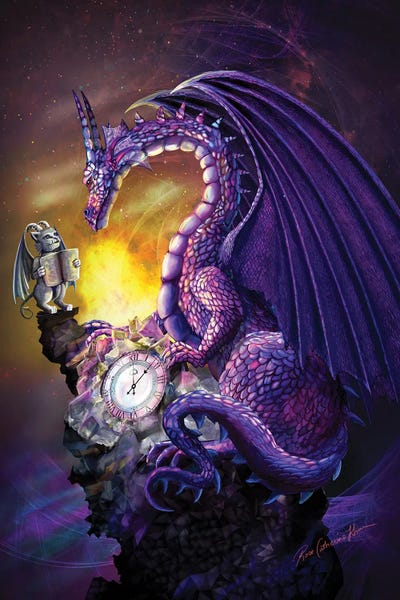 Clocks: Time Dragon Amethyst by Rose Khan
