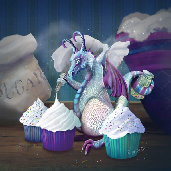 Rose Khan: Baby Dragon Sprinkles by Rose Khan