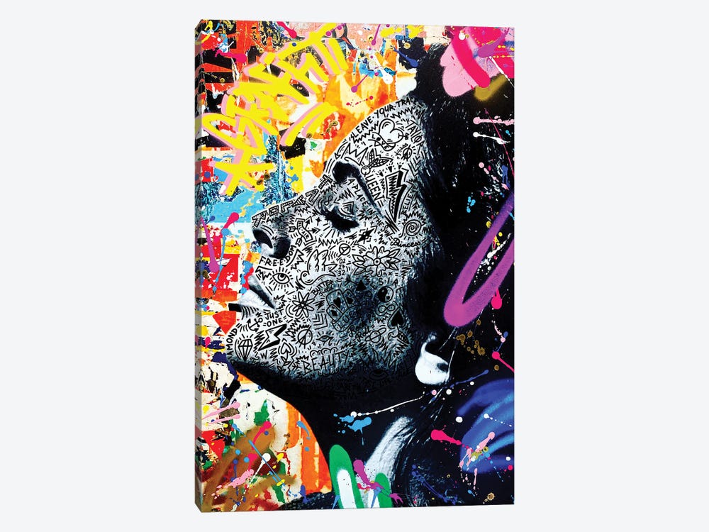 Elizabeth Taylor by RS Artist 1-piece Canvas Wall Art