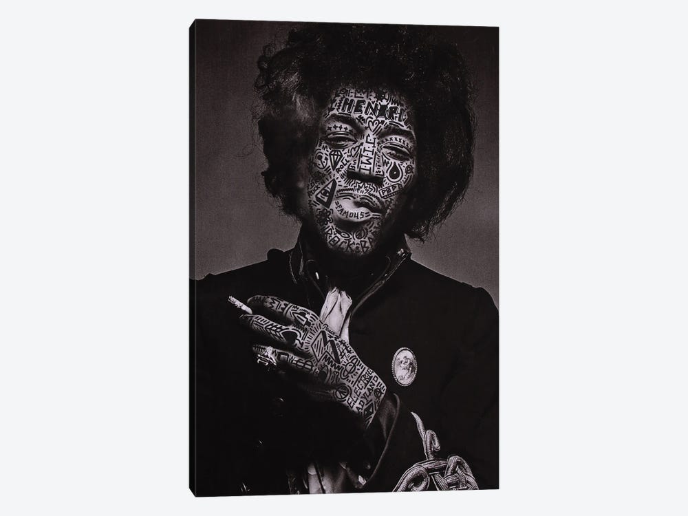 Jimi by RS Artist 1-piece Canvas Wall Art