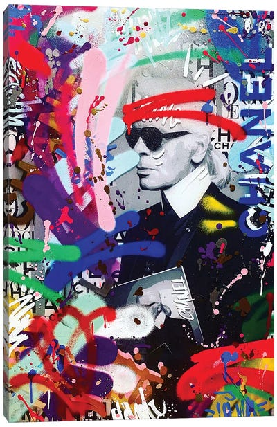 Karl Brand Graffiti Canvas Art Print - Karl Lagerfeld