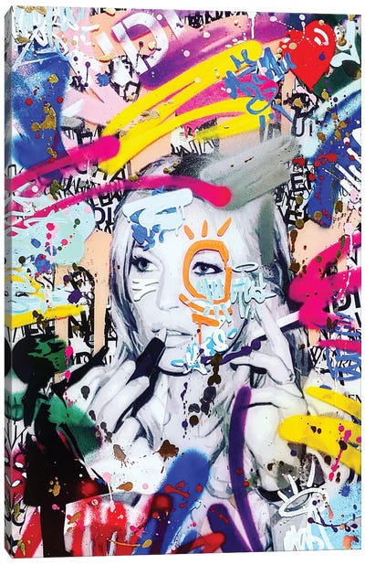 Kate Brand Graffiti Canvas Art Print - RS Artist