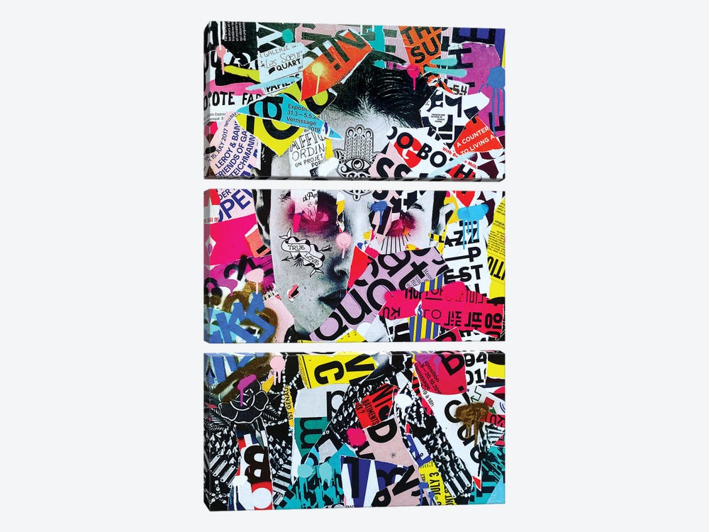 Kiss by RS Artist 3-piece Canvas Wall Art