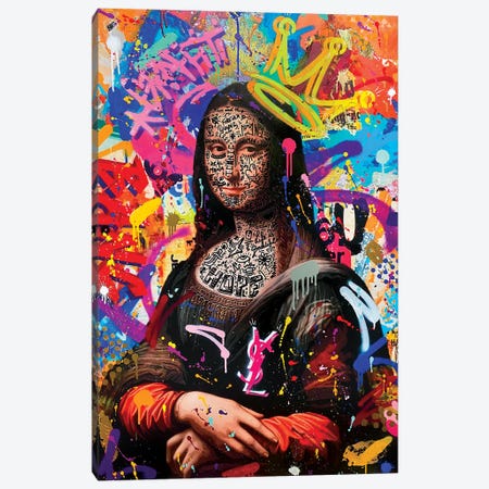 Queen Mona Canvas Print #RSO45} by RS Artist Canvas Artwork