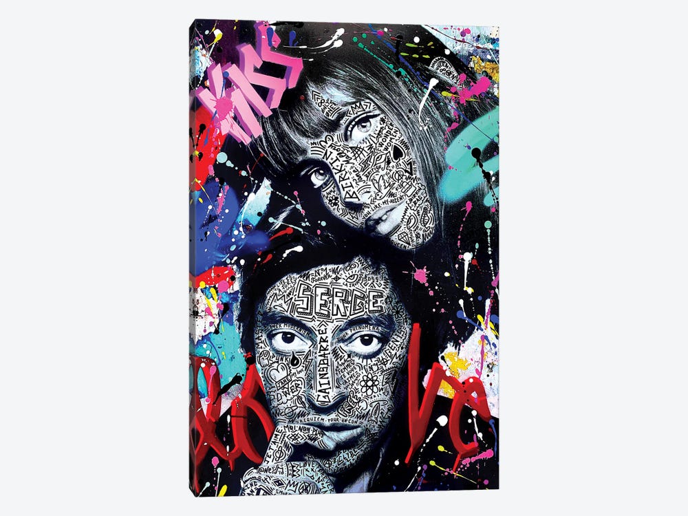 Serge & Jane Forever by RS Artist 1-piece Canvas Print
