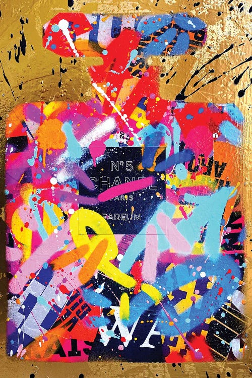 Streety Gold Fragrance by RS Artist wall art