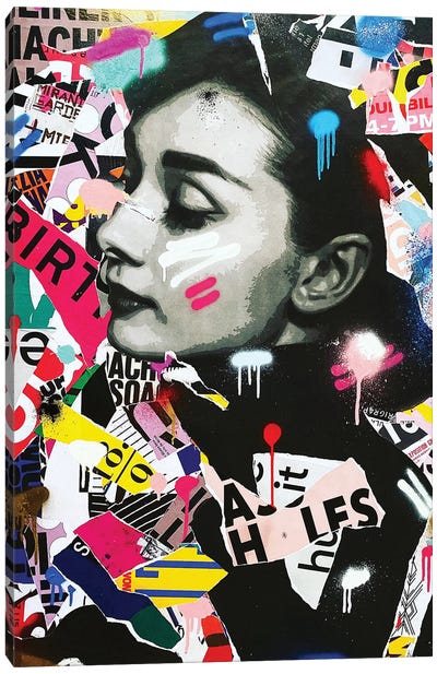 Bella Canvas Art Print - Audrey Hepburn