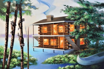 Two Little Coonies by D. "Rusty" Rust art print