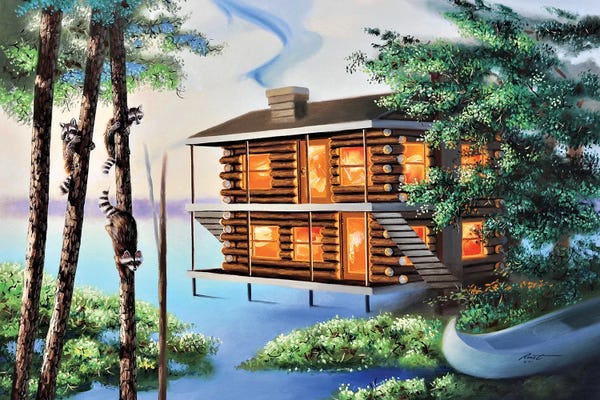 Cabins: Two Little Coonies by D. "Rusty" Rust