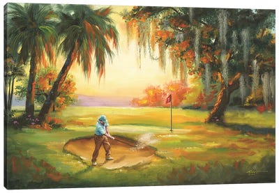 Southern Golfer Canvas Art Print - D. "Rusty" Rust
