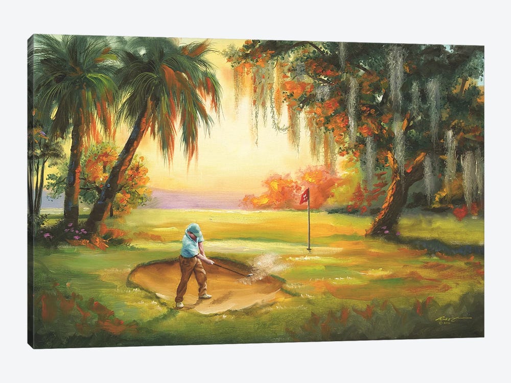 Southern Golfer by D. "Rusty" Rust 1-piece Canvas Print