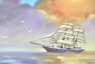 Misty Morning by D. "Rusty" Rust canvas print