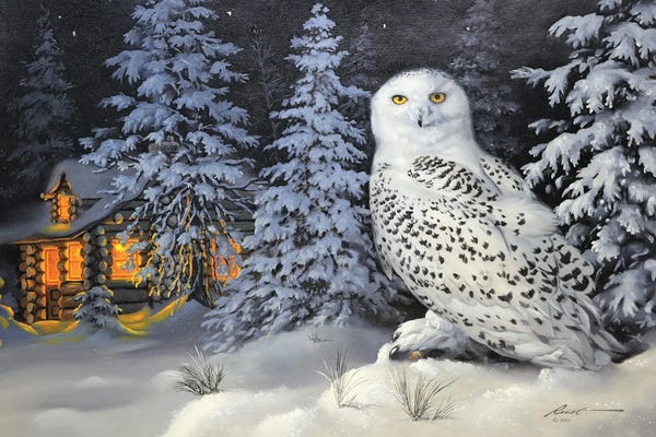 Cabins: Snowy Owl by D. "Rusty" Rust
