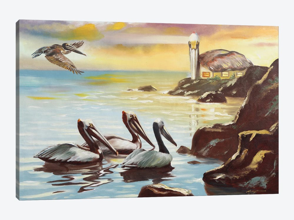 Pelican Place by D. "Rusty" Rust 1-piece Canvas Print