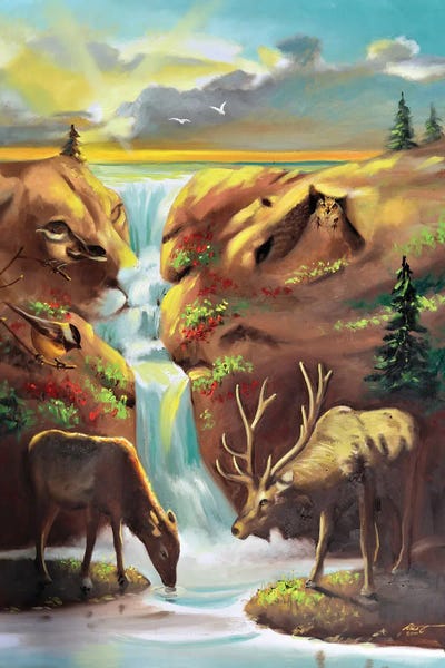 Nine Lives by D. "Rusty" Rust art print