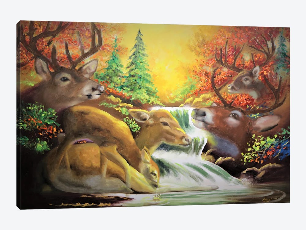 Oh, Deer! by D. "Rusty" Rust 1-piece Canvas Print