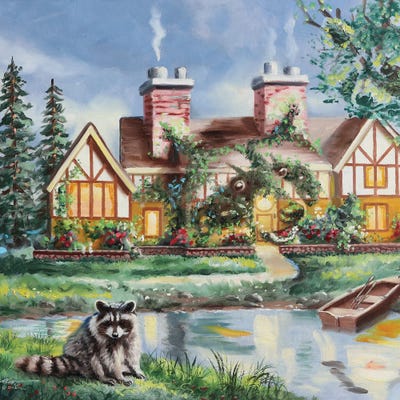 Three Coonies by D. "Rusty" Rust art print