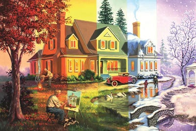 Seasons by D. "Rusty" Rust canvas print