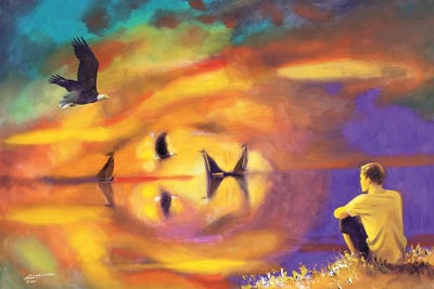 Flion In The Sky by D. "Rusty" Rust art print