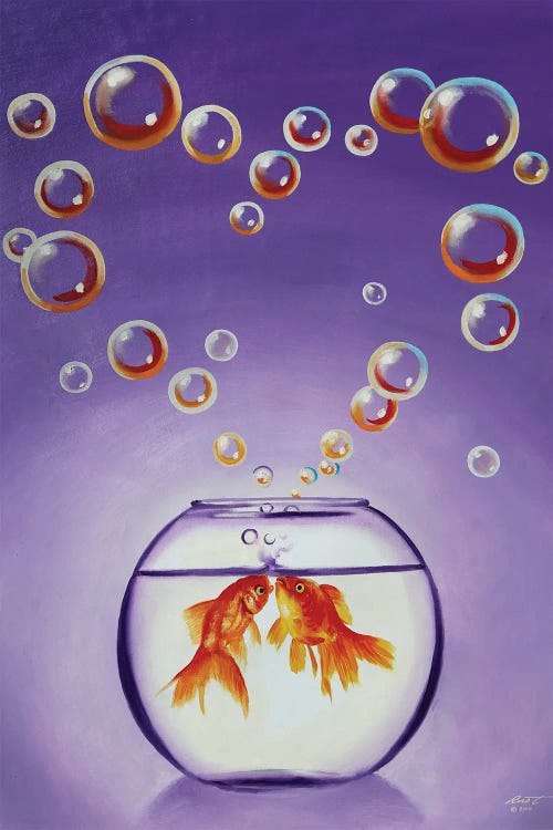 Two Loving Goldfish