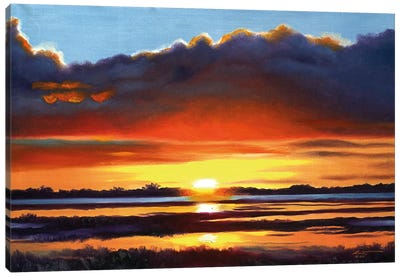 Gulf Coast Sunset Canvas Art Print - D. "Rusty" Rust