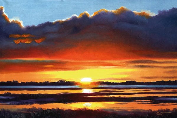 D. "Rusty" Rust: Gulf Coast Sunset by D. "Rusty" Rust