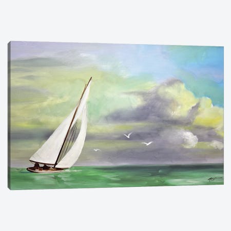 Sailing through the Wind Canvas Print #RSR296} by D. "Rusty" Rust Art Print