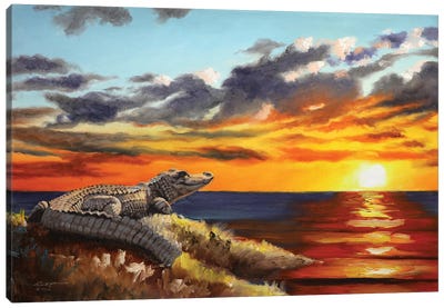 Alligator Canvas Art Print