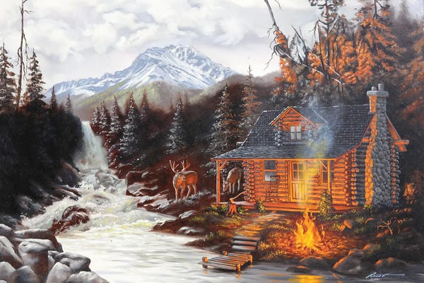 Pine Trees: Gone Fishing - Illusion by D. "Rusty" Rust