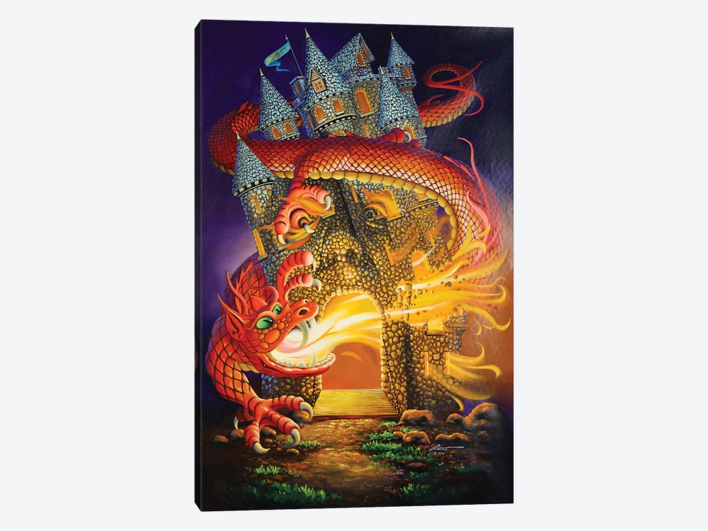 Dragon Slayer by D. "Rusty" Rust 1-piece Canvas Art