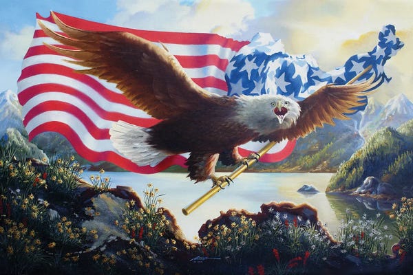 Eagles: Eagle Us Map by D. "Rusty" Rust