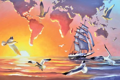 Out Of This World -2 - Illusion by D. "Rusty" Rust framed canvas print