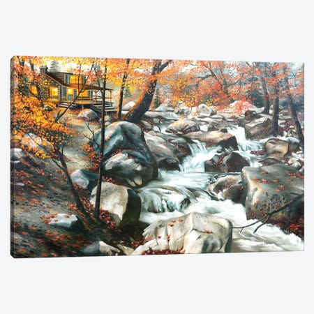Autumn Landscape Canvas Print #RSR374} by D. "Rusty" Rust Canvas Artwork