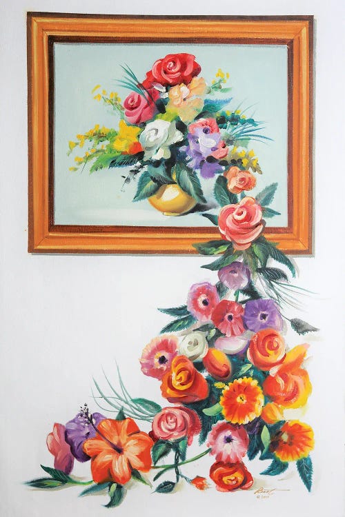 Flower In Frame - Illusion by D. "Rusty" Rust wall art