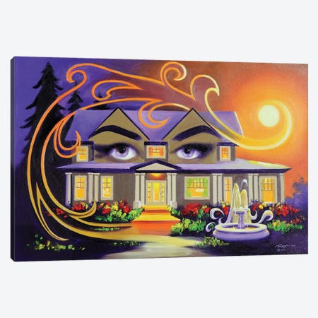 Eyes On You - House Illusion Canvas Print #RSR381} by D. "Rusty" Rust Canvas Wall Art
