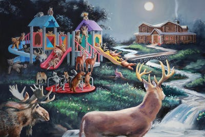 Animoon - Illusion by D. "Rusty" Rust canvas print