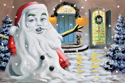 Santa Snowman by D. "Rusty" Rust art print