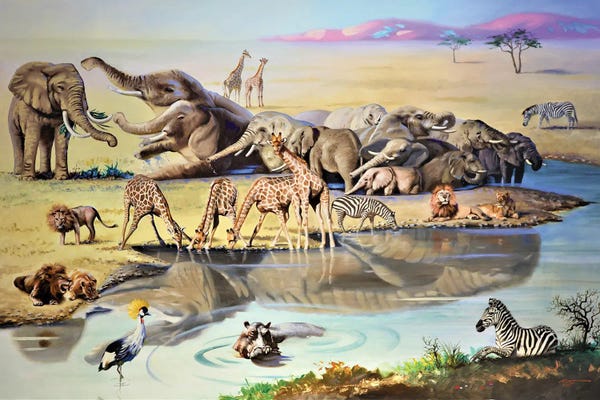 Kenya: Kenya Find The Crocodile? - Illusion by D. "Rusty" Rust