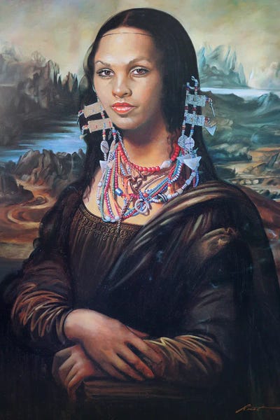 Lisa Mona by D. "Rusty" Rust art print