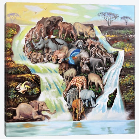 Africa Canvas Print #RSR432} by D. "Rusty" Rust Canvas Art