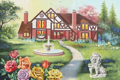 Alphabet House by D. "Rusty" Rust canvas print