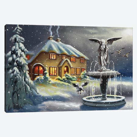 Angel Of Winter Canvas Print #RSR438} by D. "Rusty" Rust Canvas Wall Art