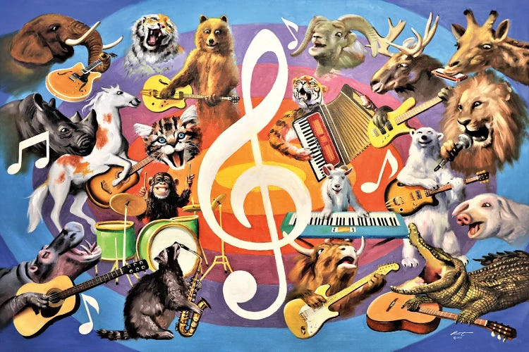 Animusic by D. "Rusty" Rust wall art