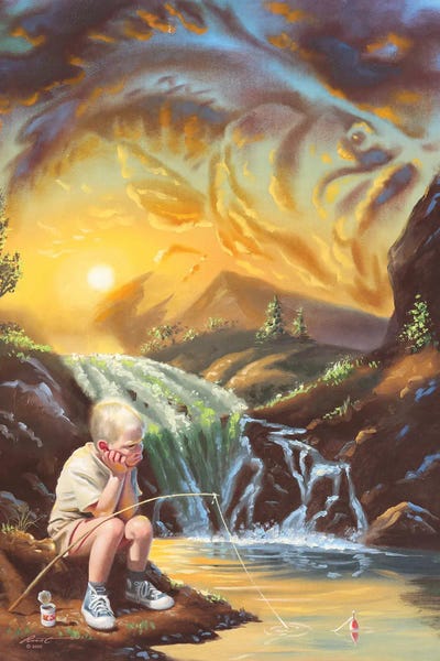 Trout: Boy Fishing by D. "Rusty" Rust