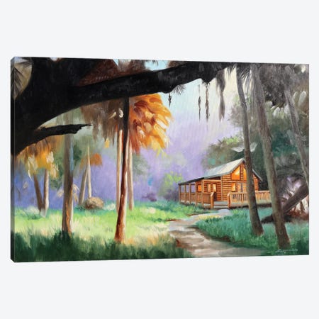 Cabin Canvas Print #RSR463} by D. "Rusty" Rust Art Print