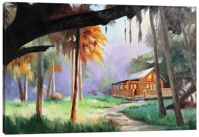 Cabin Canvas Art Print - D. "Rusty" Rust
