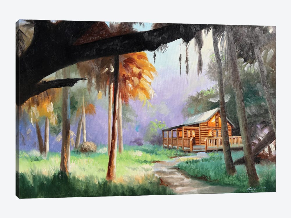 Cabin by D. "Rusty" Rust 1-piece Canvas Print